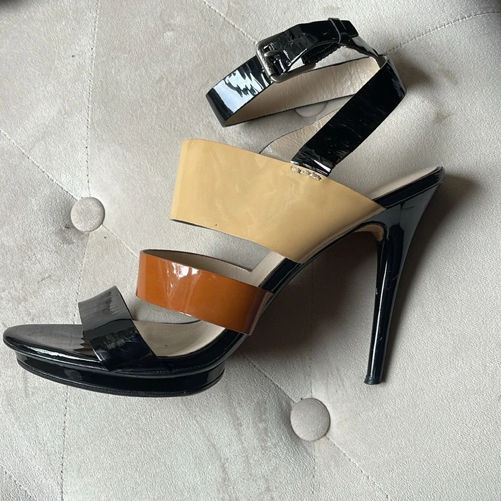 Michael Kors ankle-strap patent Sandals